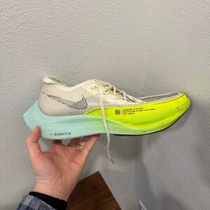 Nike Men’s ZoomX Athletic Shoes - Neon Yellow and Cream